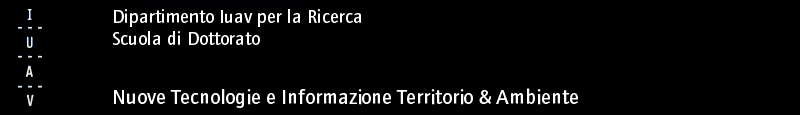 Facoltà di Pianificazione del Territorio - Settore Ricerca