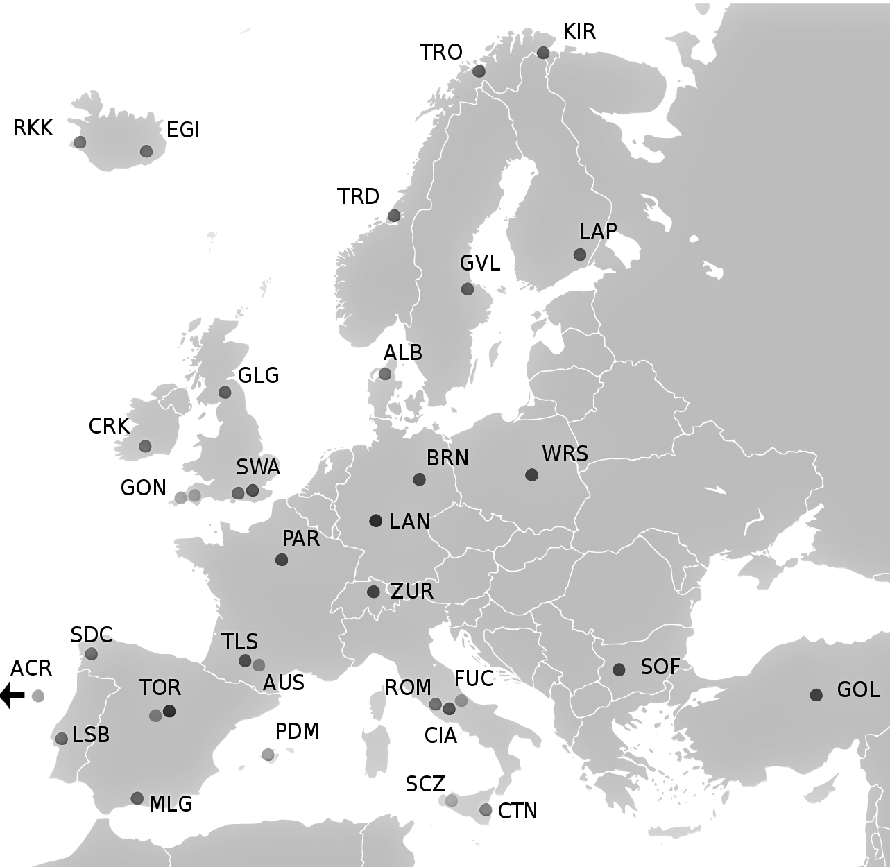 Stazioni di Terra EGNOS